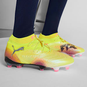Chaussures de soccer à crampons pour terrain ferme FUTURE 8 ULTIMATE Femme, Yellow Alert-PUMA Black-Sun Struck, extralarge